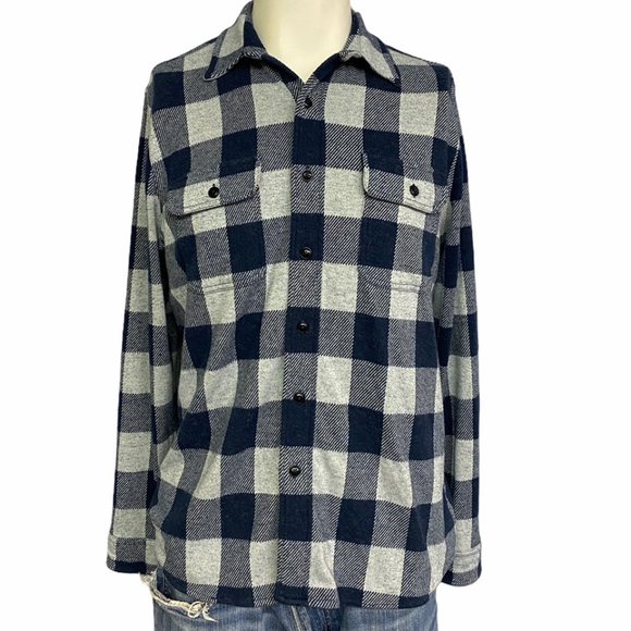 Faherty Other - Faherty Blue / L Grey Men's Flannel Medium